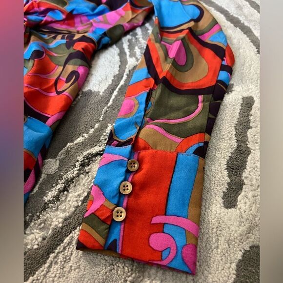 Souvenir Floral Mini Button Down Shirt Dress - Picture 10 of 16